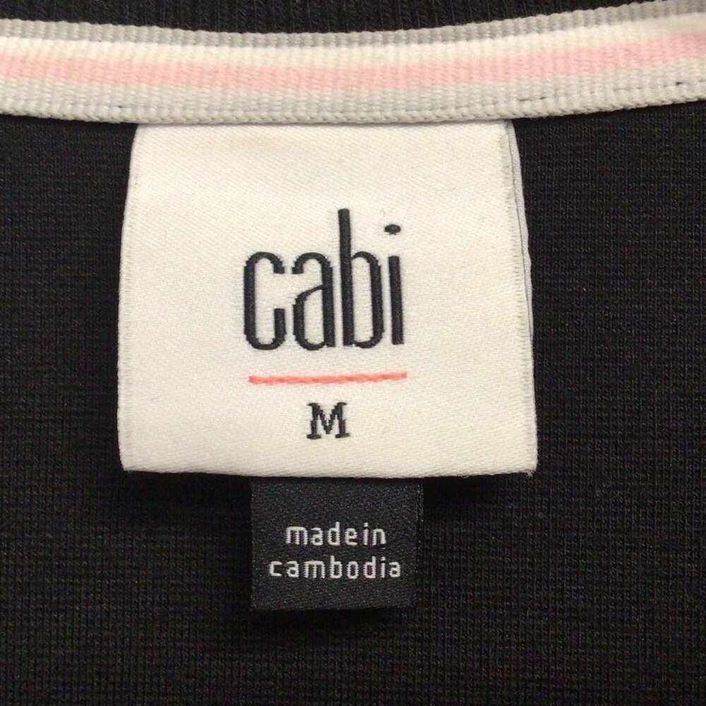 Cabi Relax Convertible Stretch Ponte Knit Long Black Zip Jacket 5655 Sz Medium - Picture 7 of 14